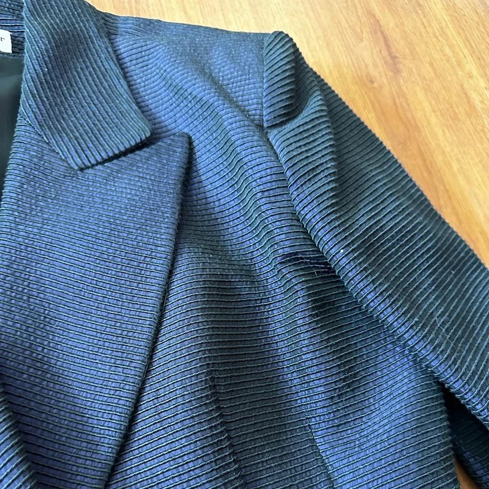 Vintage Christian Dior Iridescent Blue Blazer - Picture 3 of 14